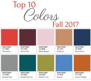 Pantone Fall 2017 Colors