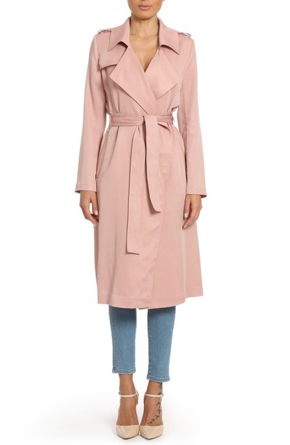 Pink Trench Coat